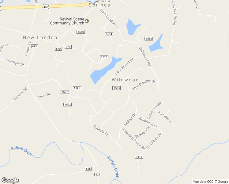 map of restaurants, bars, coffee shops, grocery stores, and more near 457 County Road 1583 in Lynchburg