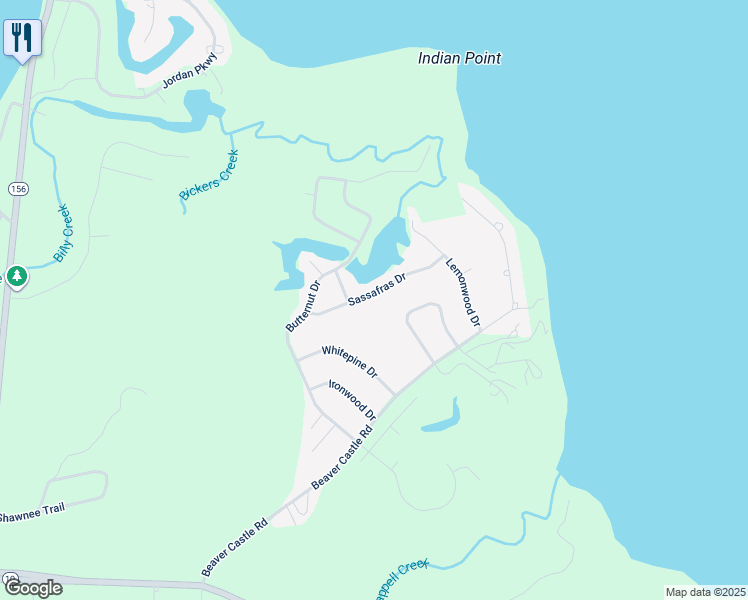 map of restaurants, bars, coffee shops, grocery stores, and more near 11005 Sassafras Drive in Hopewell