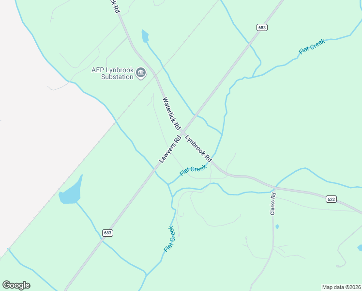 map of restaurants, bars, coffee shops, grocery stores, and more near 1982 County Road 683 in Lynchburg