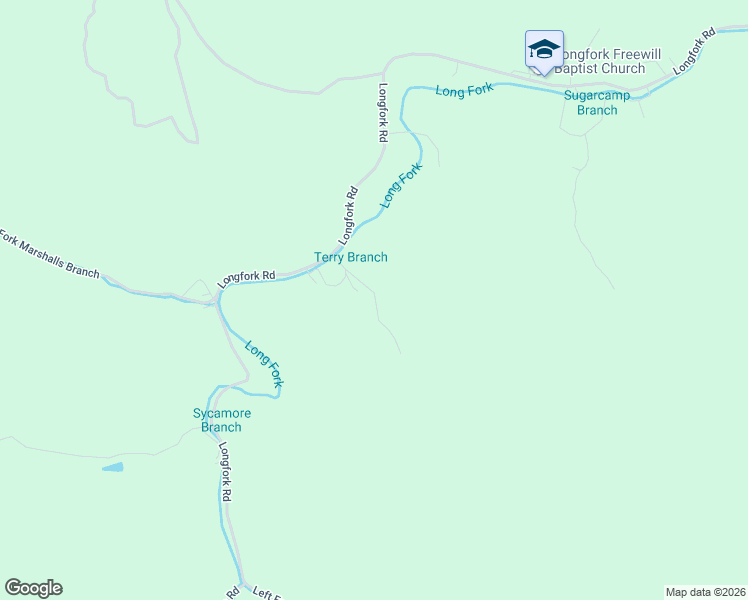 map of restaurants, bars, coffee shops, grocery stores, and more near 164-254 Terry Town Branch in Virgie