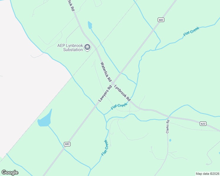 map of restaurants, bars, coffee shops, grocery stores, and more near 1982 County Road 683 in Lynchburg