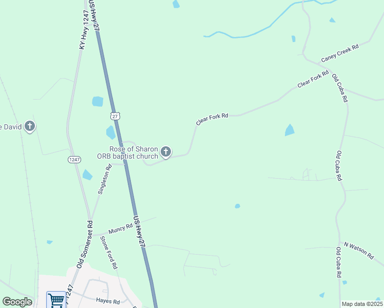 map of restaurants, bars, coffee shops, grocery stores, and more near 2900 Clear Fork Road in Eubank