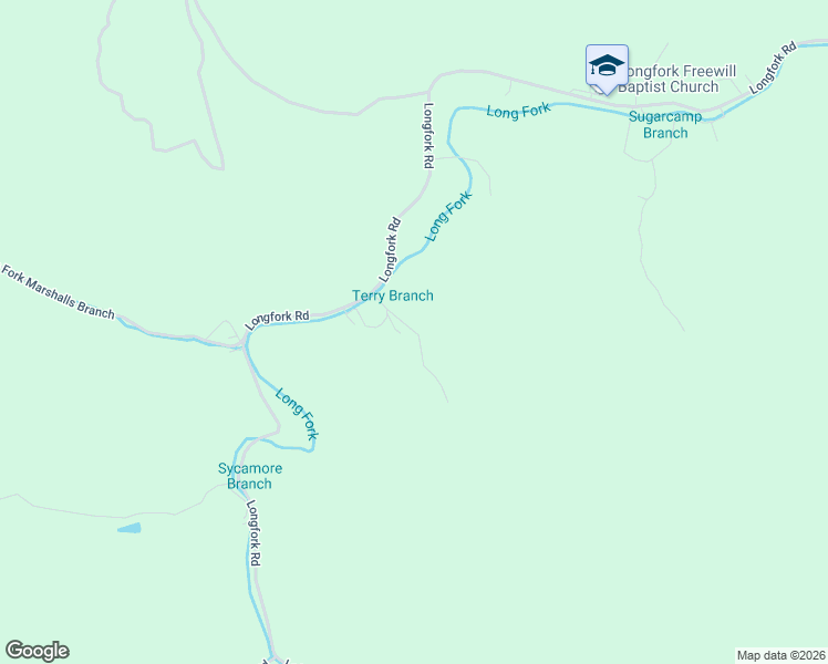 map of restaurants, bars, coffee shops, grocery stores, and more near 164 Terry Town Branch in Virgie