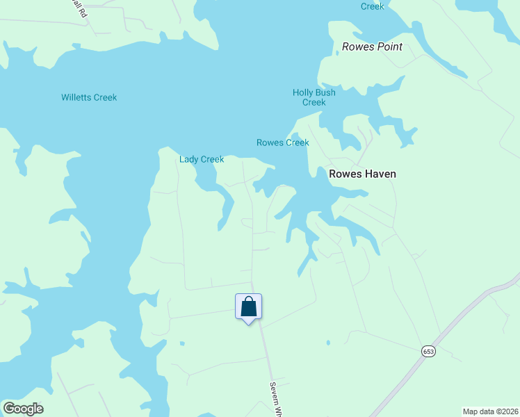 map of restaurants, bars, coffee shops, grocery stores, and more near 3149 Severn Wharf Road in Gloucester County