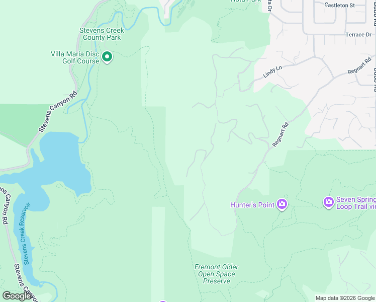 map of restaurants, bars, coffee shops, grocery stores, and more near 22346 Regnart Road in Cupertino