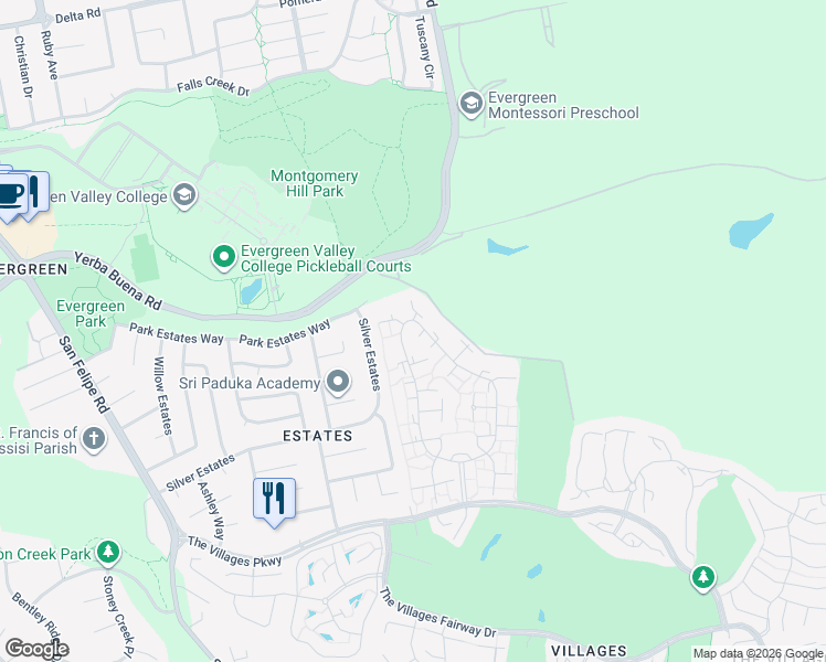 map of restaurants, bars, coffee shops, grocery stores, and more near in San Jose