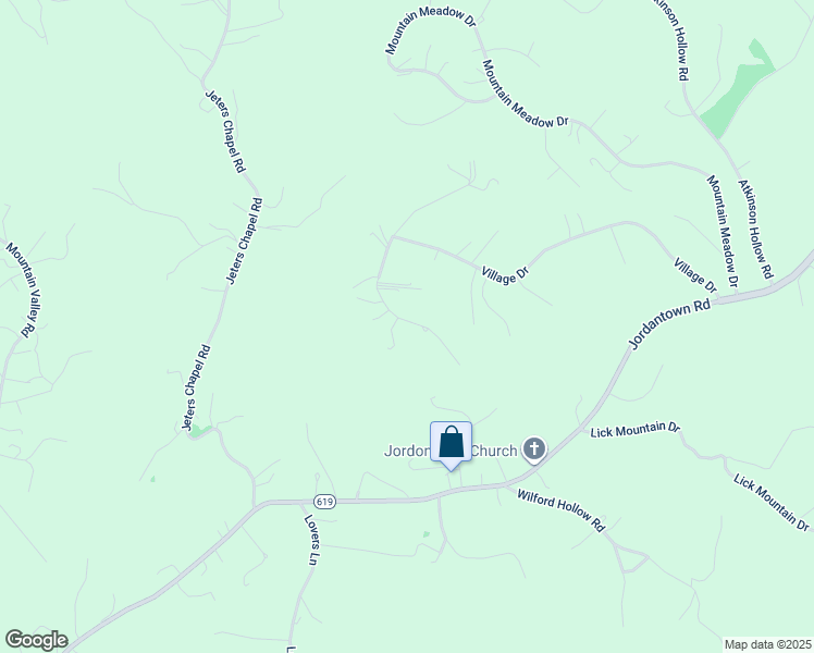 map of restaurants, bars, coffee shops, grocery stores, and more near 213 Courtland Drive in Vinton