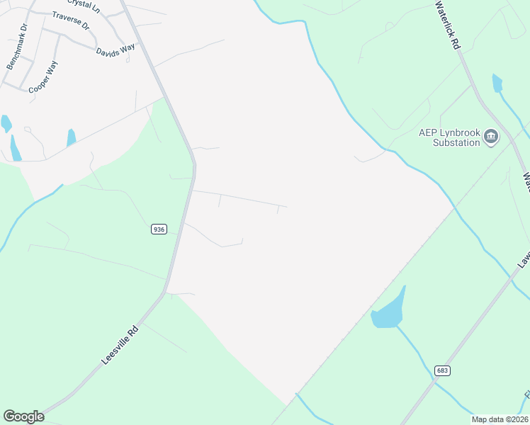 map of restaurants, bars, coffee shops, grocery stores, and more near 299 Leesville Hills Road in Evington