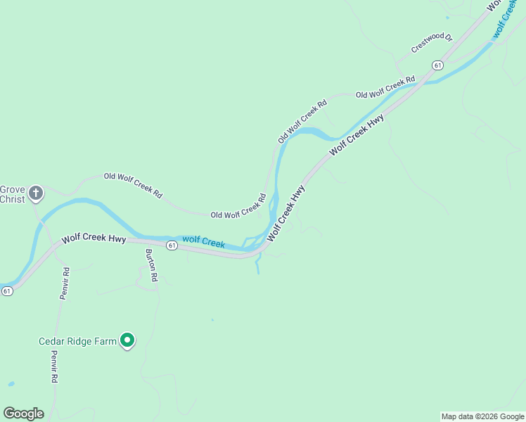 map of restaurants, bars, coffee shops, grocery stores, and more near 1989 Old Wolf Creek Road in Narrows