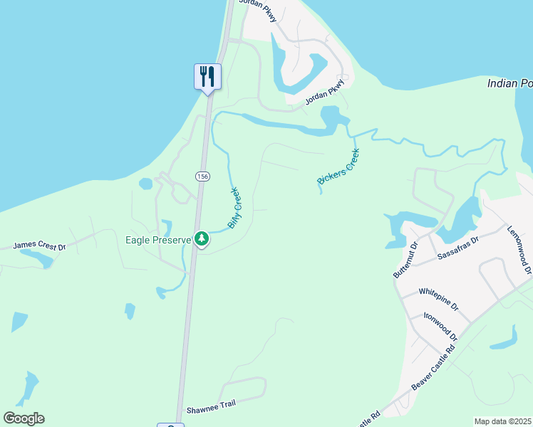 map of restaurants, bars, coffee shops, grocery stores, and more near 1215 Eagle Place in Hopewell