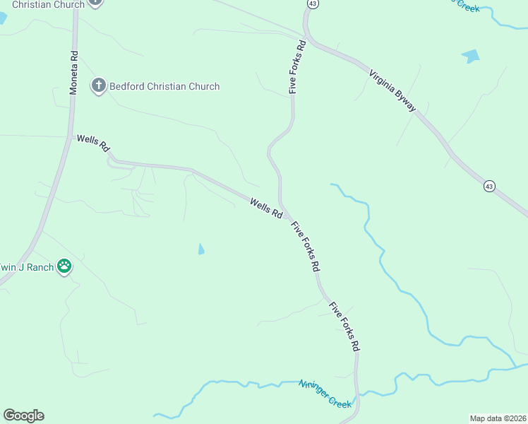 map of restaurants, bars, coffee shops, grocery stores, and more near 1622 Five Forks Road in Bedford