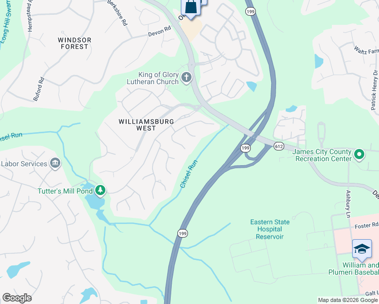 map of restaurants, bars, coffee shops, grocery stores, and more near 100 Great Glen in Williamsburg