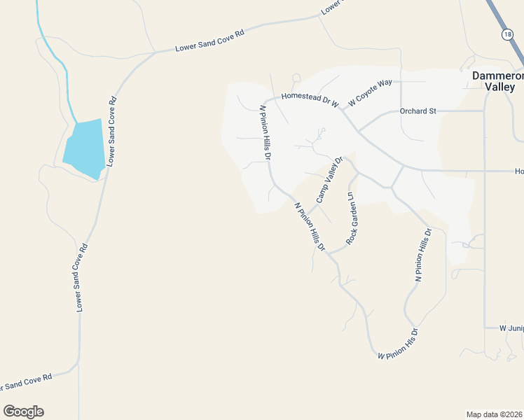 map of restaurants, bars, coffee shops, grocery stores, and more near 1402 West Winter Qts in Dammeron Valley