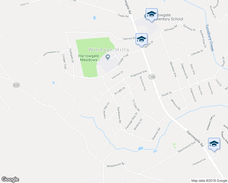 map of restaurants, bars, coffee shops, grocery stores, and more near 3828 North Light Drive in Chester