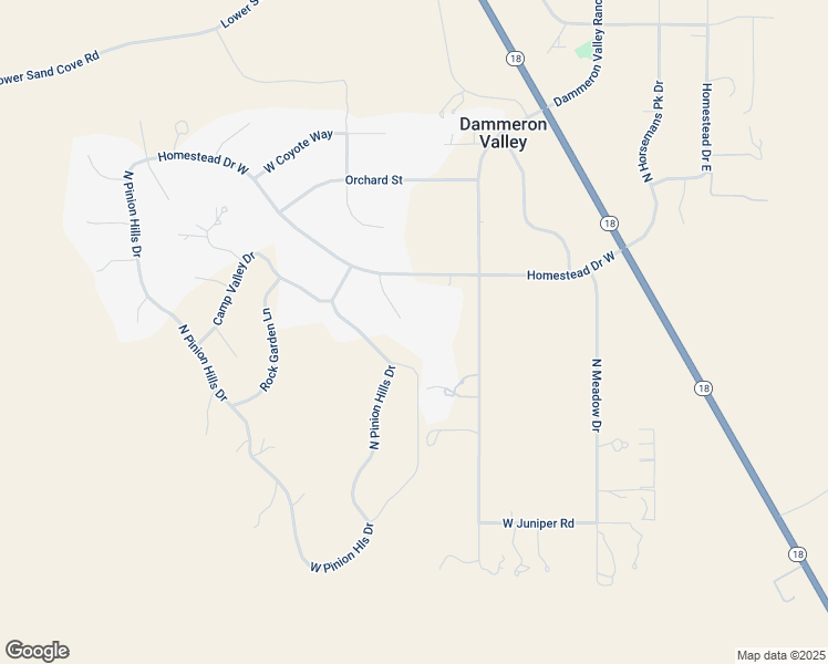 map of restaurants, bars, coffee shops, grocery stores, and more near 624 North Morning Dove Lane in Dammeron Valley