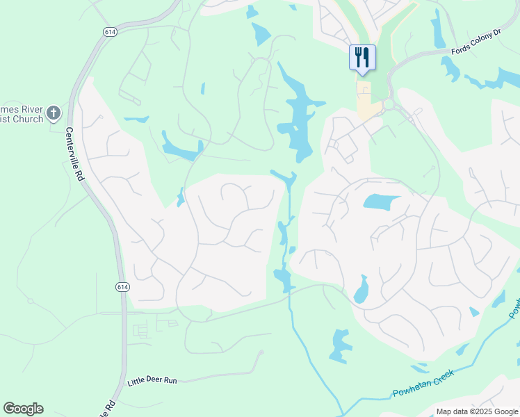map of restaurants, bars, coffee shops, grocery stores, and more near 121 Swinley Forest in Williamsburg