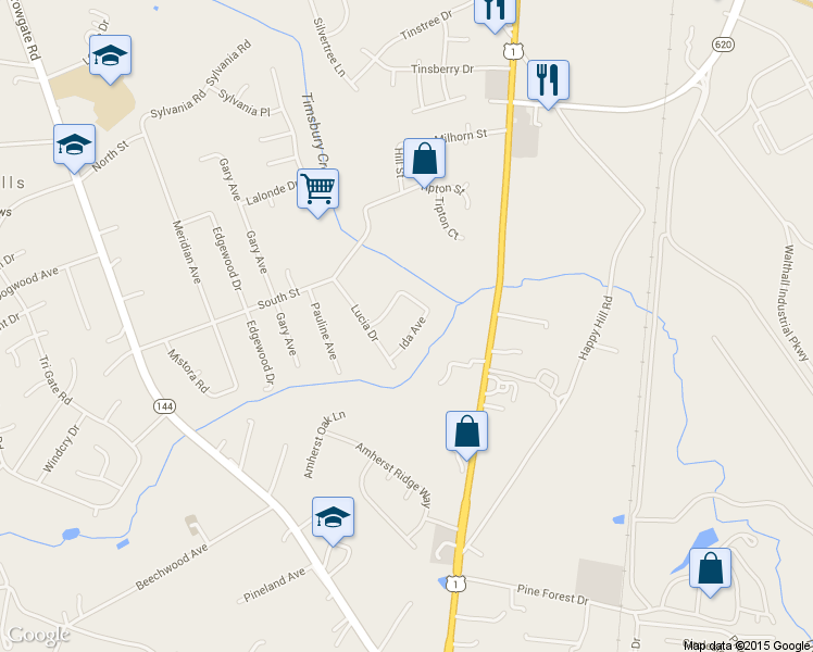 map of restaurants, bars, coffee shops, grocery stores, and more near 2806 Ida Avenue in Chester