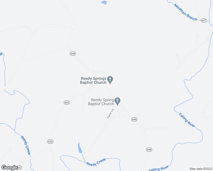 map of restaurants, bars, coffee shops, grocery stores, and more near State Route 648 in Appomattox