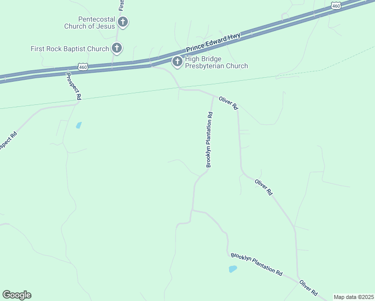 map of restaurants, bars, coffee shops, grocery stores, and more near 264 Brooklyn Plantation Road in Prospect