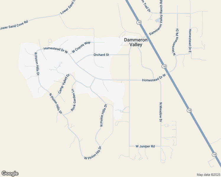 map of restaurants, bars, coffee shops, grocery stores, and more near 624 North Morning Dove Lane in Dammeron Valley
