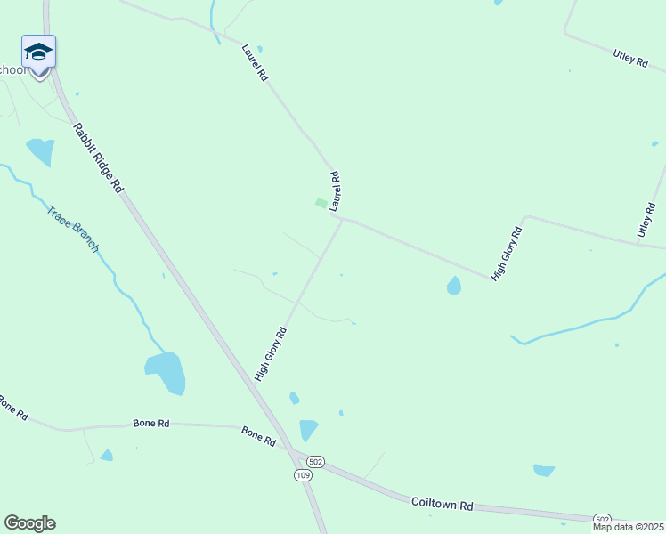 map of restaurants, bars, coffee shops, grocery stores, and more near 75 High Glory Road in Nebo