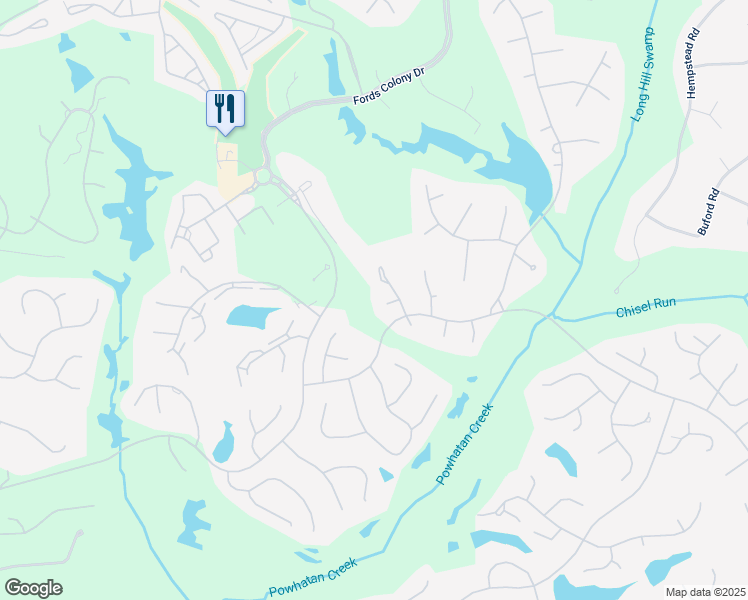 map of restaurants, bars, coffee shops, grocery stores, and more near 4 Burgh Course in Williamsburg