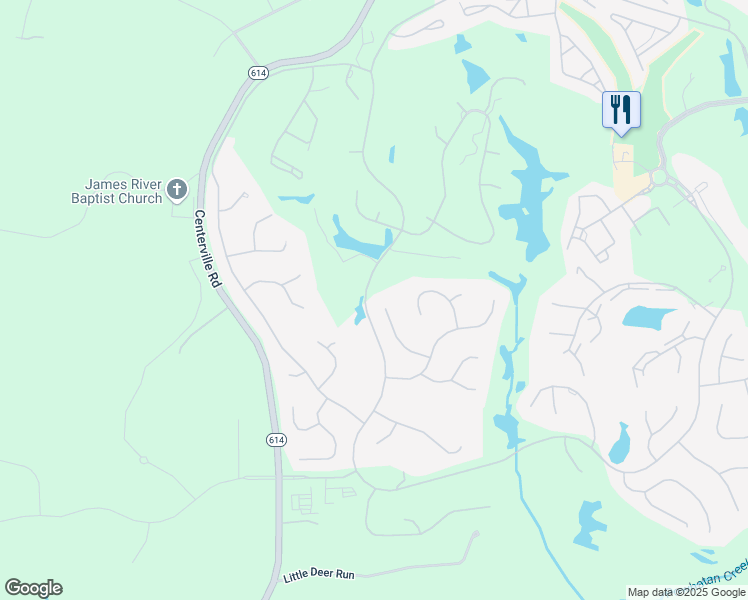 map of restaurants, bars, coffee shops, grocery stores, and more near 117 Molesey Hurst in Williamsburg