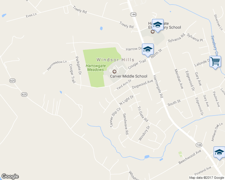 map of restaurants, bars, coffee shops, grocery stores, and more near 15801 Sandwave Road in Chester