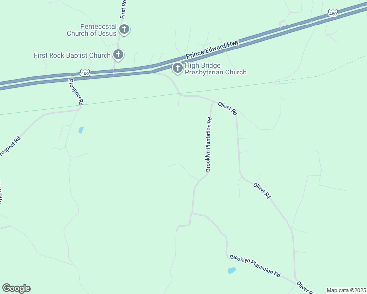 map of restaurants, bars, coffee shops, grocery stores, and more near 264 Brooklyn Plantation Road in Prospect
