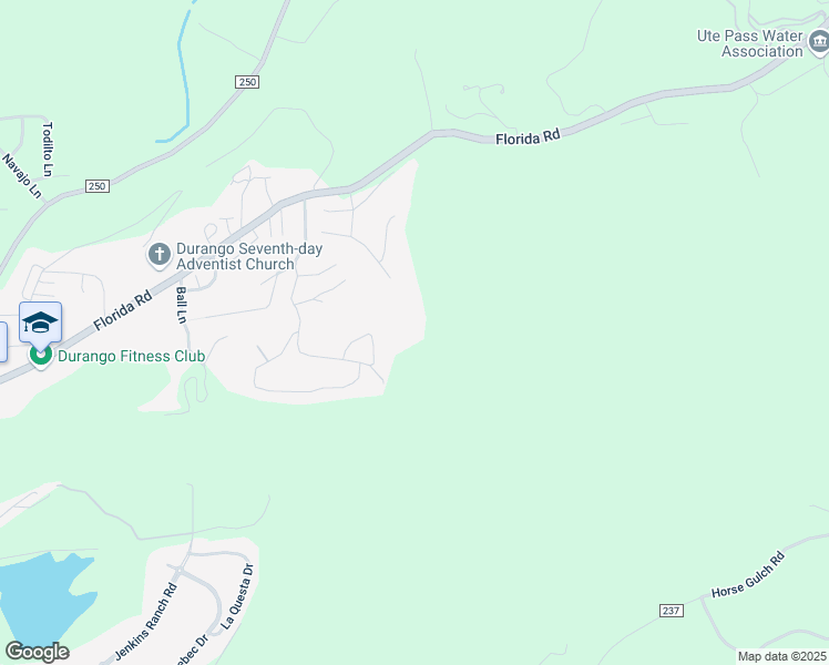 map of restaurants, bars, coffee shops, grocery stores, and more near 2245 Mockingbird Valley Court in Durango