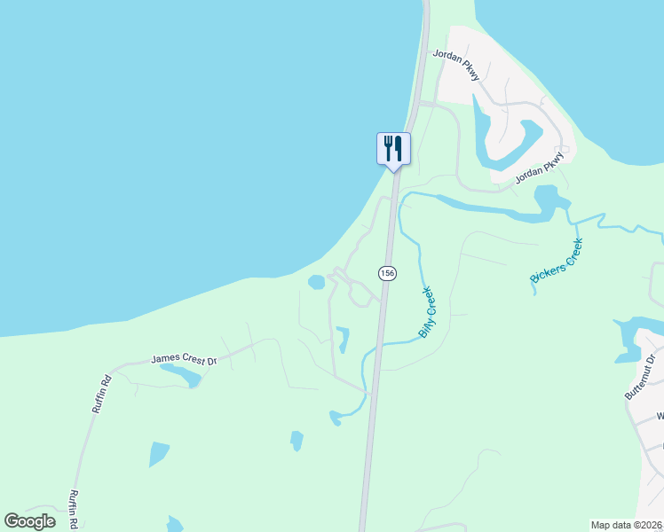 map of restaurants, bars, coffee shops, grocery stores, and more near 1122 Jordan Point Road in Hopewell