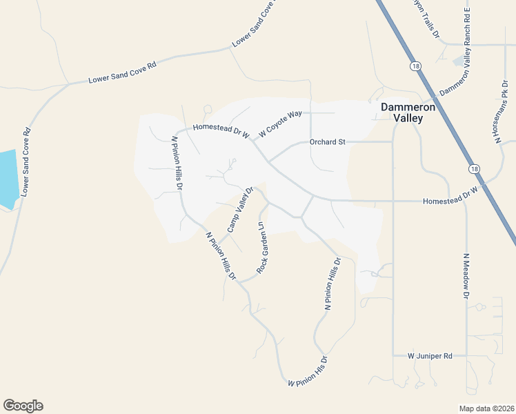 map of restaurants, bars, coffee shops, grocery stores, and more near 731 Rock Garden Lane in Dammeron Valley