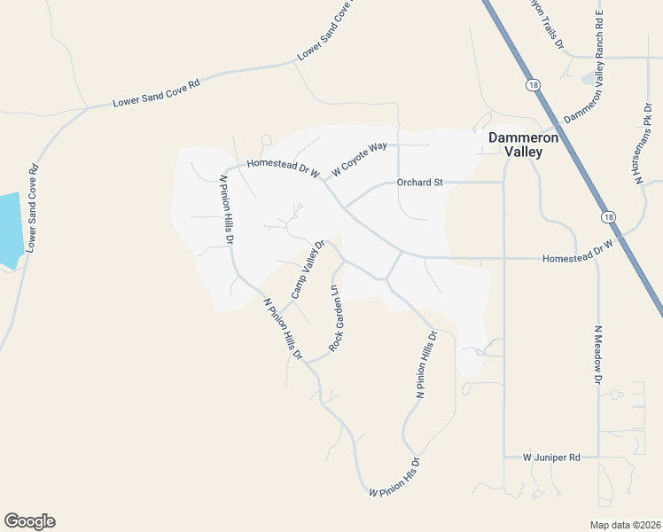 map of restaurants, bars, coffee shops, grocery stores, and more near 731 Rock Garden Lane in Dammeron Valley