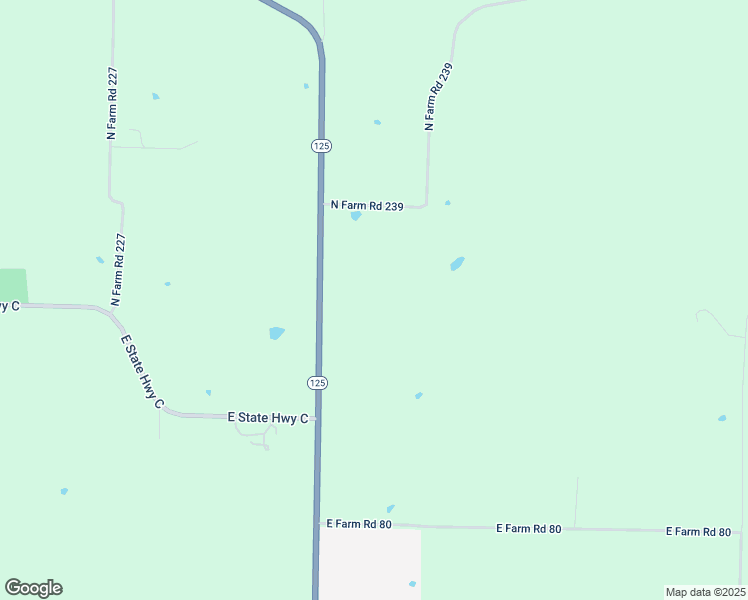 map of restaurants, bars, coffee shops, grocery stores, and more near 5960 Highway 125 in Strafford
