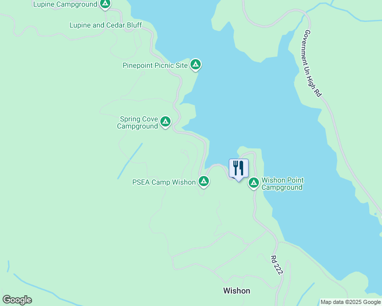 map of restaurants, bars, coffee shops, grocery stores, and more near 38007 Upper Emory Lane in Wishon