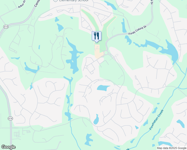 map of restaurants, bars, coffee shops, grocery stores, and more near 215 Danesbury Park in Williamsburg