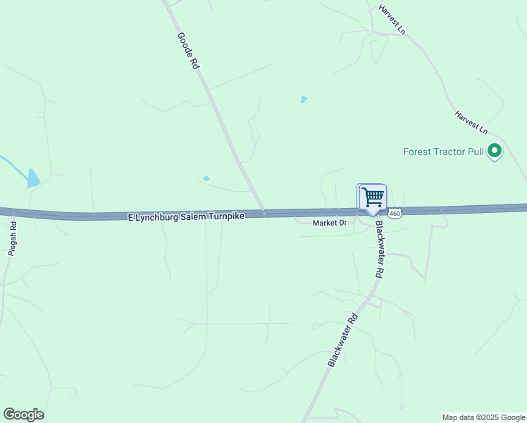 map of restaurants, bars, coffee shops, grocery stores, and more near 643 Goode Road in Goode