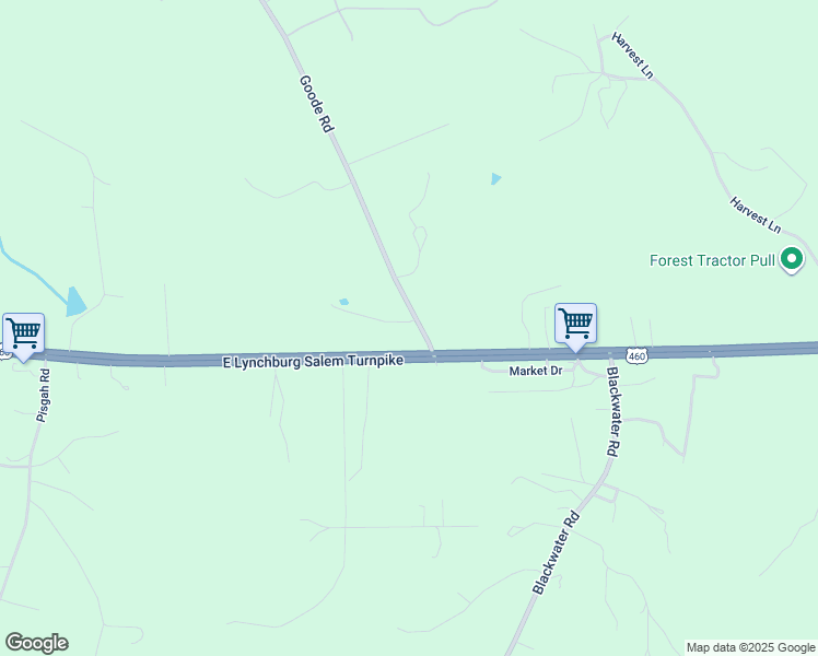 map of restaurants, bars, coffee shops, grocery stores, and more near 1060 Goode Road in Goode