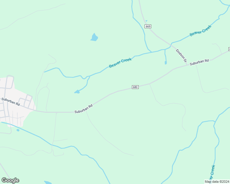 map of restaurants, bars, coffee shops, grocery stores, and more near 1687 Suburban Road in Lynchburg