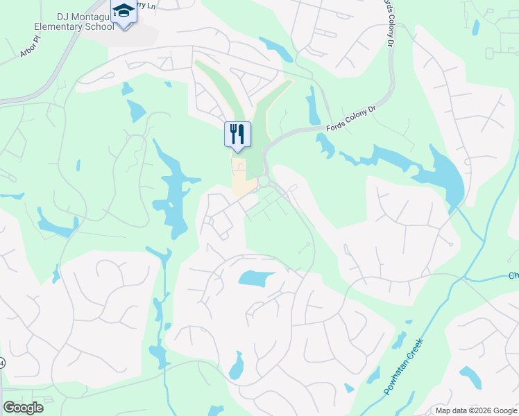 map of restaurants, bars, coffee shops, grocery stores, and more near 1304 Eaglescliffe in Williamsburg