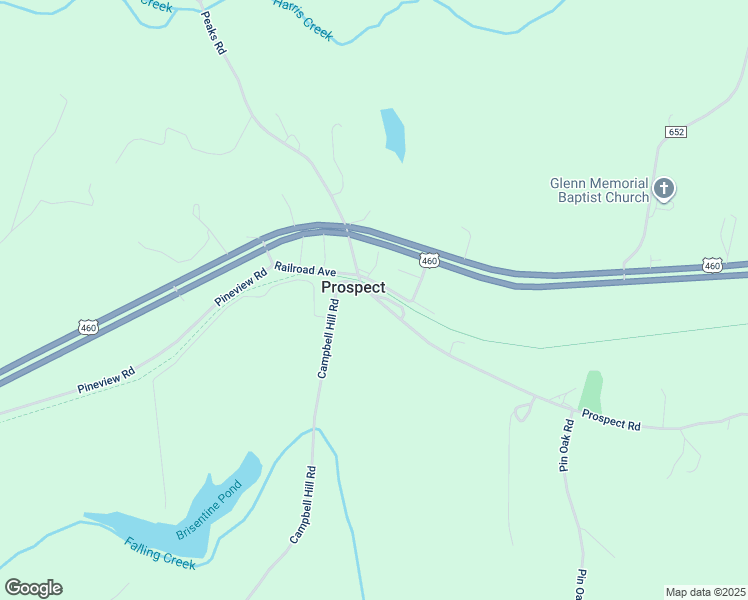 map of restaurants, bars, coffee shops, grocery stores, and more near Prospect Road in Prospect