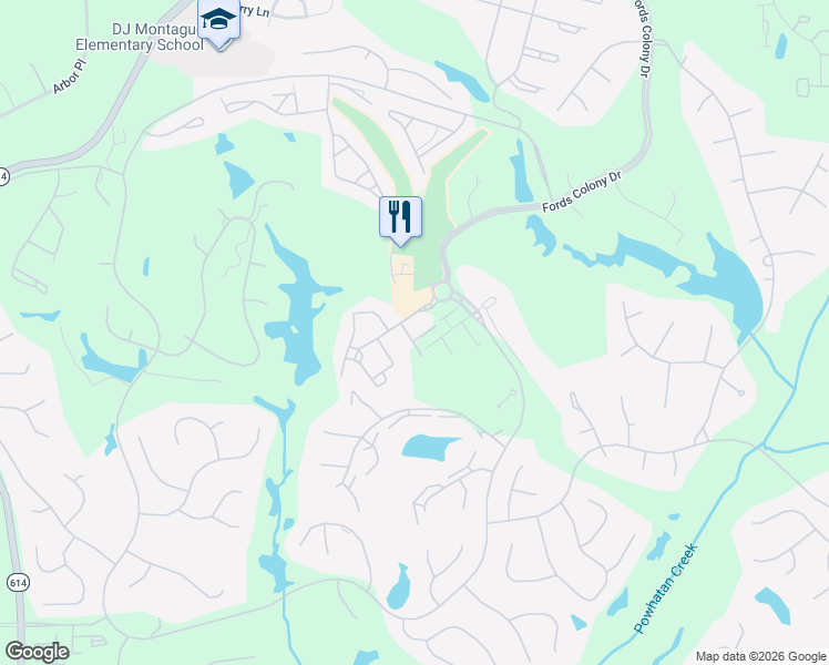 map of restaurants, bars, coffee shops, grocery stores, and more near 1304 Eaglescliffe in Williamsburg