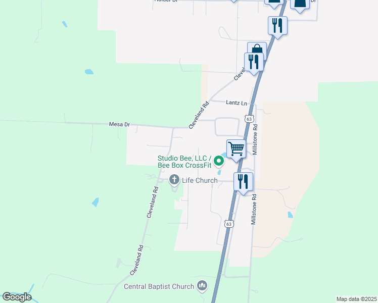 map of restaurants, bars, coffee shops, grocery stores, and more near in Houston