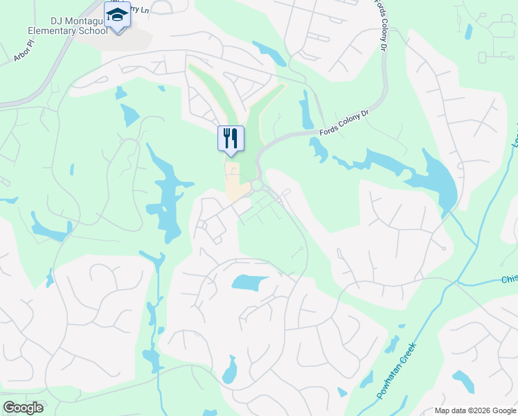 map of restaurants, bars, coffee shops, grocery stores, and more near 1051 Saint Andrews Drive in Williamsburg