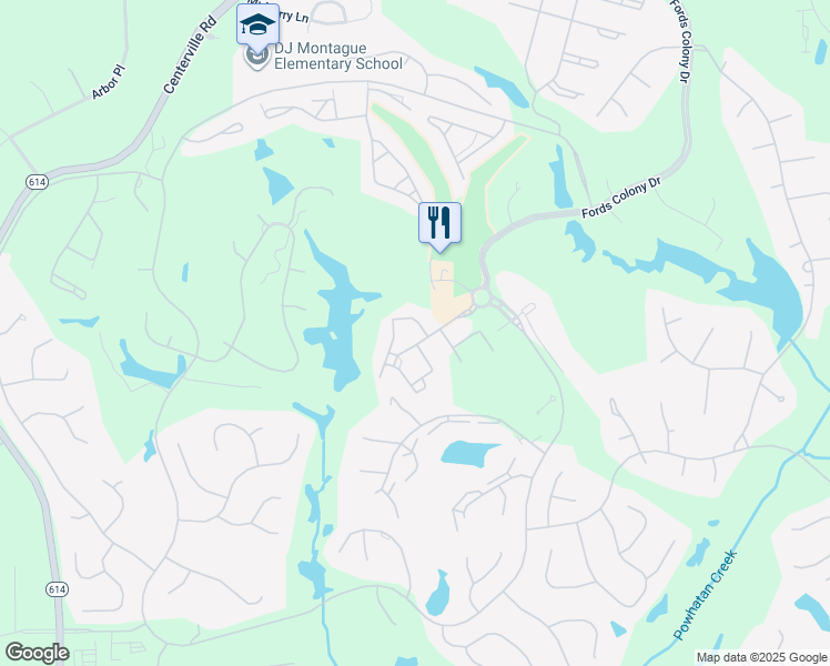 map of restaurants, bars, coffee shops, grocery stores, and more near 108 Eaglescliffe in Williamsburg