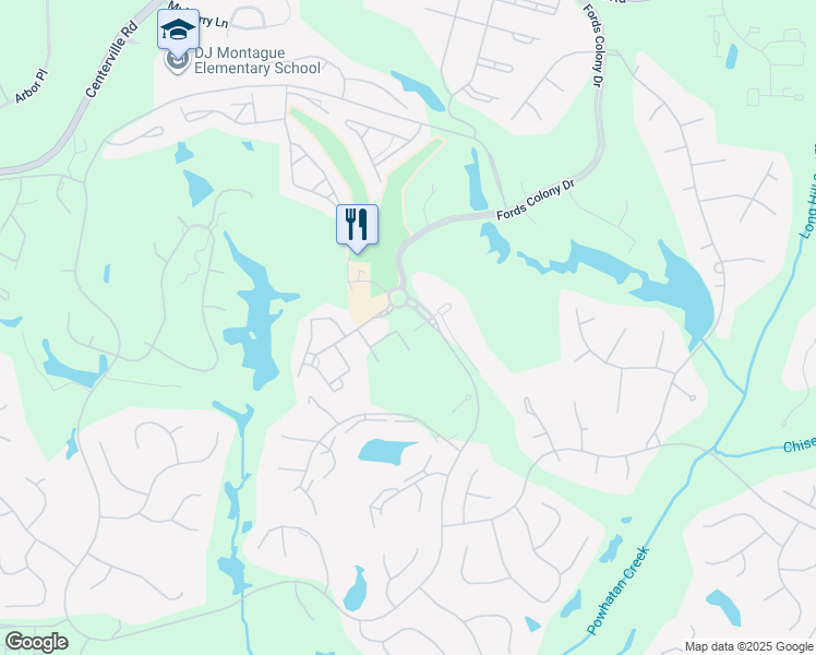 map of restaurants, bars, coffee shops, grocery stores, and more near West Bay in James City County