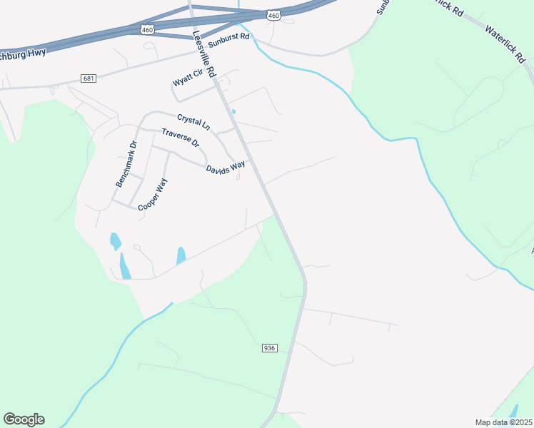 map of restaurants, bars, coffee shops, grocery stores, and more near 67 Deborah Drive in Lynchburg