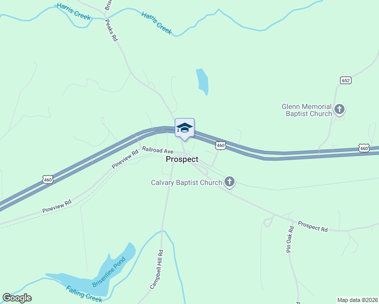 map of restaurants, bars, coffee shops, grocery stores, and more near Catalpa Lane in Prospect