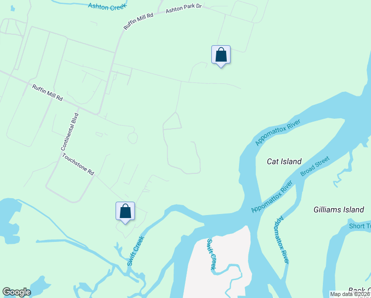map of restaurants, bars, coffee shops, grocery stores, and more near 15900 Sabra Way in Colonial Heights