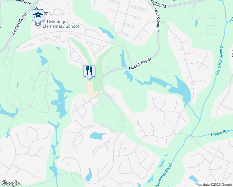 map of restaurants, bars, coffee shops, grocery stores, and more near 101 Saint Andrews Drive in Williamsburg